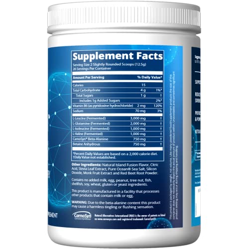 MRM BCAA+G Reload Post-Workout Recovery ? Island Fusion, 330g - 24 Servings Per Container