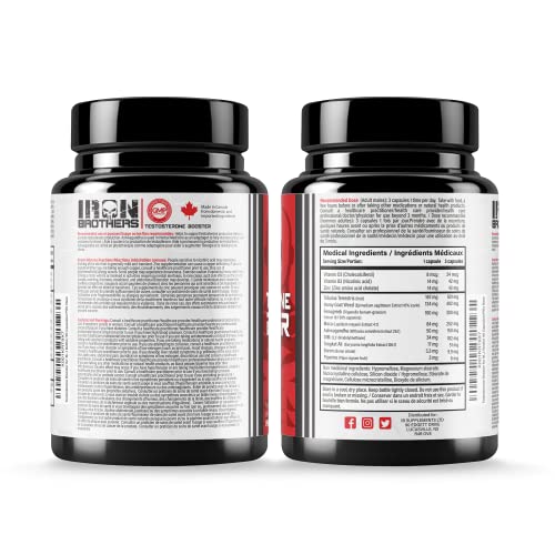 Testosterone Booster for Men - Estrogen Blocker - Supplement Natural Energy, Strength & Stamina - Lean Muscle Growth - Promotes Fat Loss - Increase Male Performance (1 Bottle) 90 Capsules/Pills