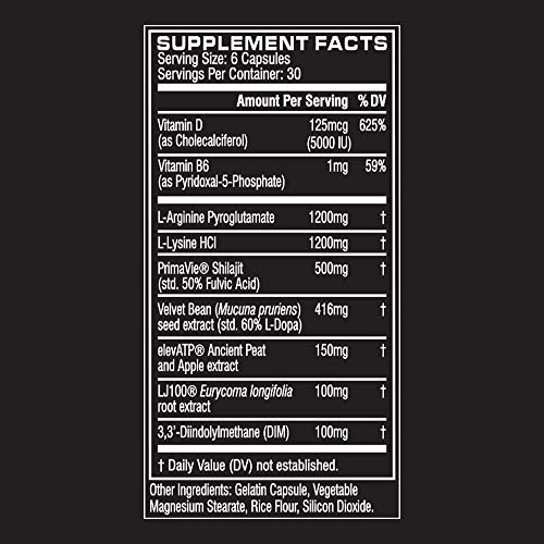 Cellucor P6 Ultimate GH Testosterone Booster for Men, Growth Hormone Support Pills for Protein Synthesis & Fat Metabolism, 180 Capsules