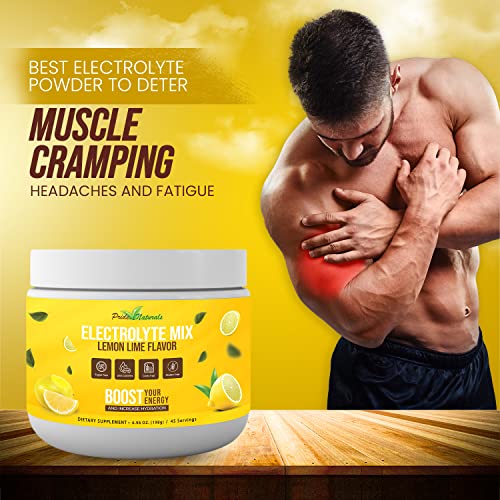 Electrolyte Powder - Refreshing Pre & Post Workout Recovery Electrolytes, All Natural, Sugar Free, Gluten Free & Vegan, Pure Keto & Paleo Hydration Beverage Mix, Immune Boosting Vitamins & Minerals