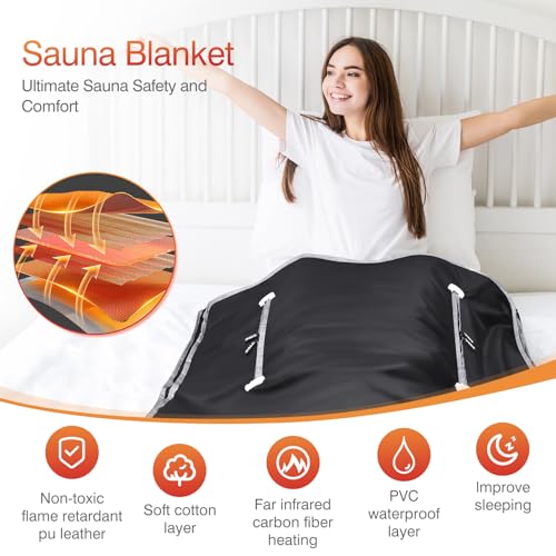 Portable Infrared Sauna Blanket for Home Relaxation