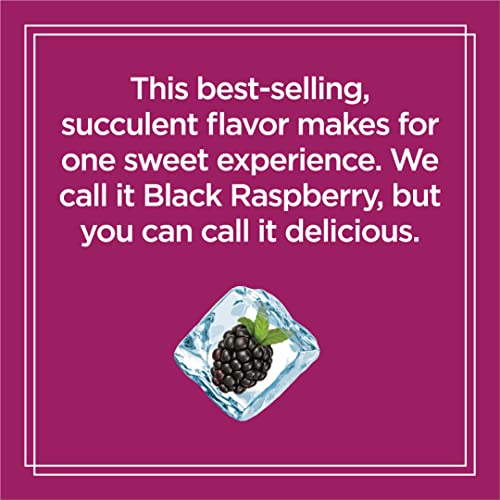 Sparkling Ice, Black Raspberry Sparkling Water, with Antioxidants and Vitamins, Zero Sugar, 17 fl oz Bottles (Pack of 12)
