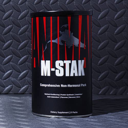 Universal Nutrition Animal M-Stak Non-Hormonal All Natural Anabolic Gainer Supplement, 21 Count
