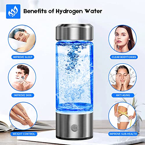 Portable Hydrogen Water Bottle Ionizer Generator for Home Travel