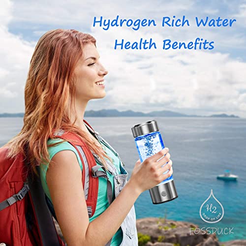 Portable Hydrogen Water Bottle Ionizer Generator for Home Travel