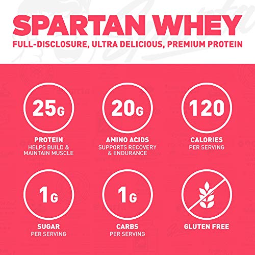 Spartan Whey Protein Powder, Cinna Crunch, 2lb