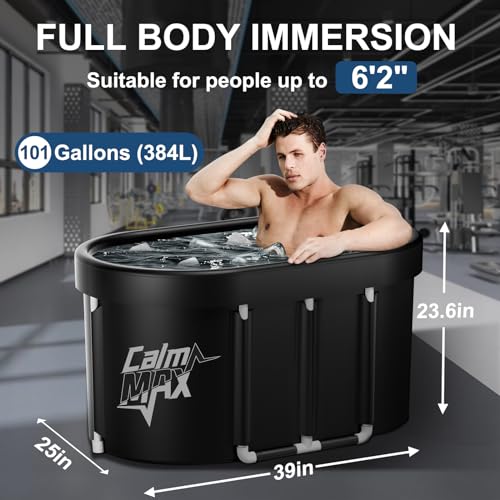 XL CalmMax Ice Bath Tub for Athletes - 101 Gal