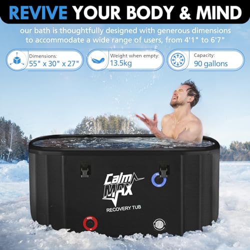 XL CalmMax Inflatable Cold Plunge Tub for Athletes