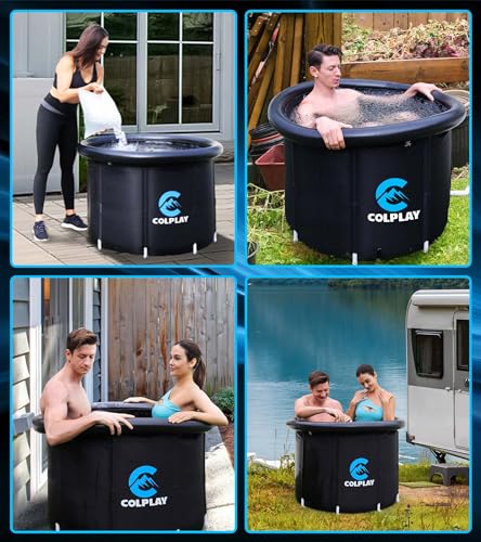 XL Portable Ice Bath Tub for Athletes - 35.5" x 29.5