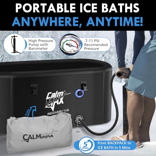 XL CalmMax Inflatable Cold Plunge Tub for Athletes