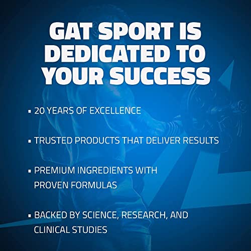 GAT Sport Nitraflex Advanced Pre-Workout Powder, Increases Blood Flow, Boosts Strength and Energy, Improves Exercise Performance, Creatine-Free (Blue Raspberry, 30 Servings)