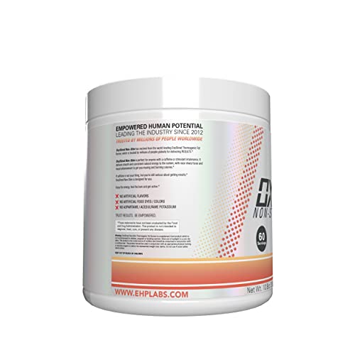 EHPlabs OxyShred Non Stimulant Thermogenic Pre Workout Powder & Shredding Supplement - Pre Workout Powder with L Glutamine & Acetyl L Carnitine, Energy Boost Drink - Peach, 60 Servings
