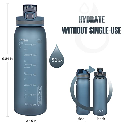 Opard 30oz Sports Water Bottle BPA Free Tritan