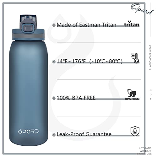 Opard 30oz Sports Water Bottle BPA Free Tritan