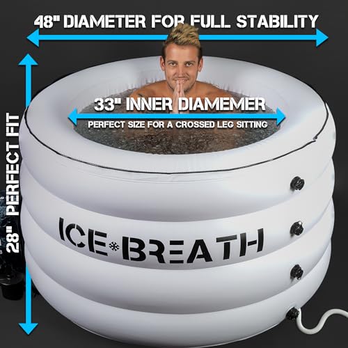 ICEBREATH - Portable Ice Bath Tub for Athletes (105 gallons)