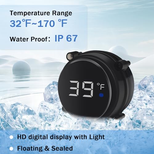 Floating Ice Bath Thermometer with Digital Display