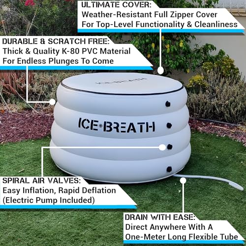 ICEBREATH - Portable Ice Bath Tub for Athletes (105 gallons)