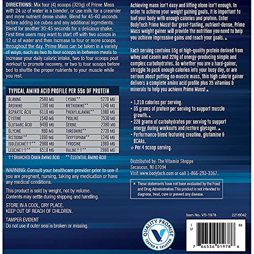 BodyTech Prime Mass Powder