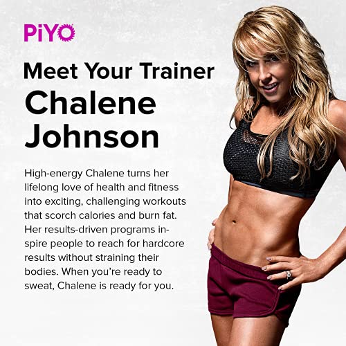 Chalene Johnson's PiYo Base Kit, DVD Workout with Exercise Videos + Fitness Tools and Nutrition Guide, Home Gym Bodyweight Workouts Program, Meals Plans and Tape Measure Included, 3 DVDs
