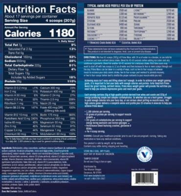 BODYTECH Prime Mass - Vanilla (12 lbs./17 Servings)