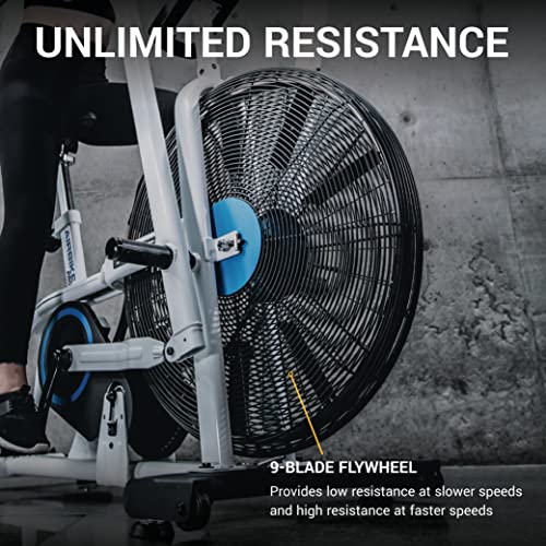 XTERRA Fitness AIR650 Pro Air Bike: Heavy Duty, Adjustable Seat