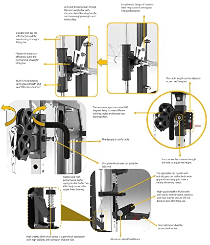 MiM Hercules Ex Commercial Smith Machine & Trainer