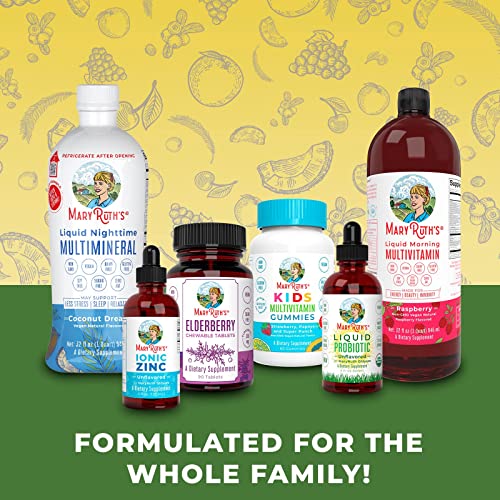 Nighttime Liquid Multimineral Supplement | Sugar Free | Natural Sleep Support for Adults & Kids | NO Melatonin | Magnesium, Calcium & MSM | Lemonade Flavor | Vegan | Gluten Free | 32 Servings