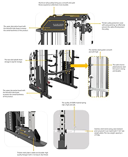 MiM Hercules Ex Commercial Smith Machine & Trainer
