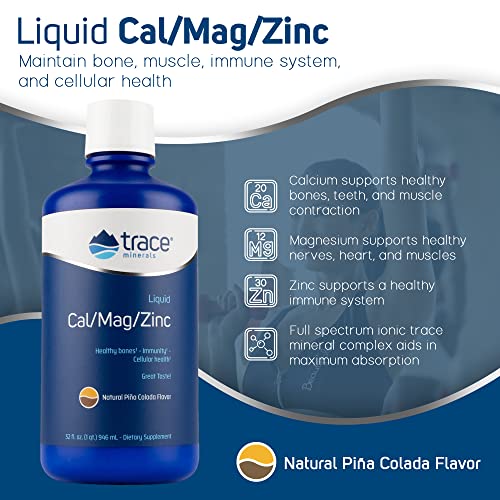 Trace Minerals Research Cal Mag Zinc Liquid, 32 FZ