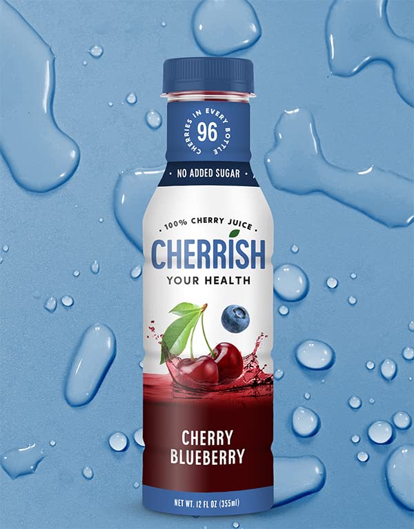 CHERRiSH 100% Tart Cherry Juice (Cherry Variety, 12 Pack)