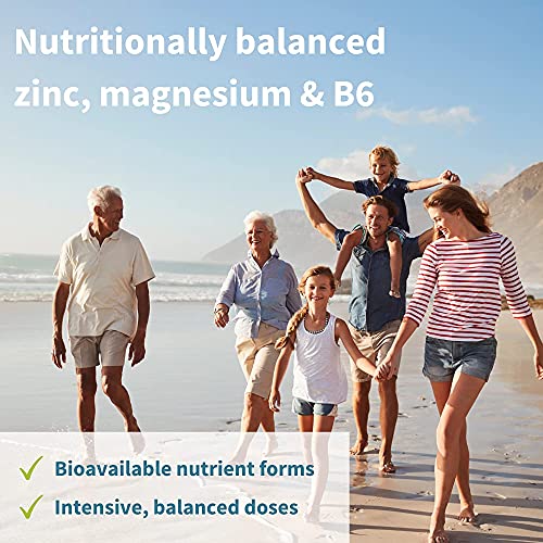 Neurobalance, High Absorption Zinc Magnesium B6 Supplement, Brain, Immune, Sleep & Muscle Recovery, Chelated Zinc Picolinate 24mg, Oxide-Free Magnesium & Vitamin B6, 240 Count, Vegan, by Igennus