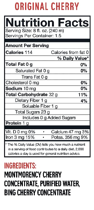 CHERRiSH 100% Tart Cherry Juice (Cherry Variety, 12 Pack)