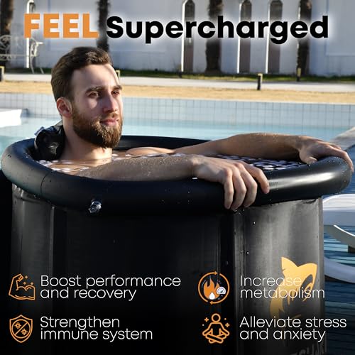 FROSTSHARK Portable Ice Bath with Insulated Mat