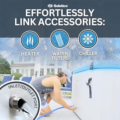 SOLSTICE Original Inflatable Ice Bath Tub - 100 Gallon