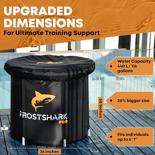 FROSTSHARK Portable Ice Bath with Insulated Mat