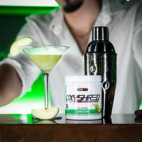 EHPlabs OxyShred Non Stimulant Thermogenic Pre Workout Powder & Shredding Supplement - Pre Workout Powder with L Glutamine & Acetyl L Carnitine, Energy Boost Drink - Appletini, 60 Servings