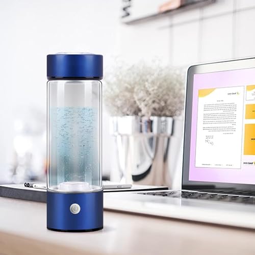 Blue Hydrogen Water Bottle for Health on-the-go