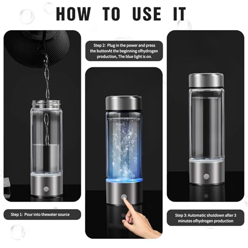Portable Rechargeable Hydrogen Water Bottle for Fitness enthusiasts