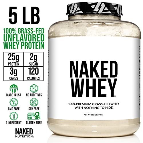 Premium Grass-Fed Whey Protein Powder - 5LB Size