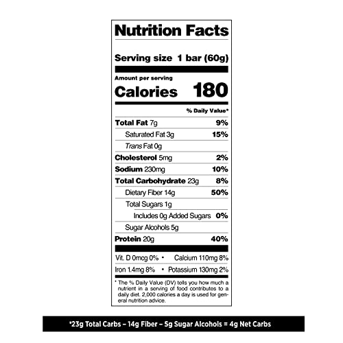 Quest Nutrition Protein Bar, Mint Chocolate Chunk, 20g Protein, 4g Net Carbs, 200 Cals, High Protein Bars, Low Carb Bars, Gluten Free, Soy Free, 2.1 oz Bar, 12 Count