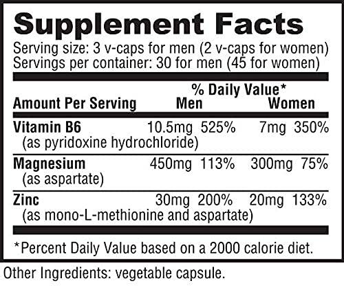 NutraBio ZMA Vegetable Supplement - Anabolic Mineral Support - 90 Capsules - Recovery, Growth, Sleep - Zinc, Magnesium, and B6 Formula