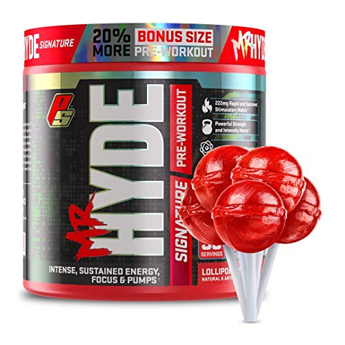 ProSupps® Mr. Hyde® Signature Pre-Workout Energy Drink – 20% More - Intense Sustained Energy, Focus & Pumps with Beta Alanine, Creatine, Nitrosigine & TeaCrine (36 Servings, Lollipop Punch)
