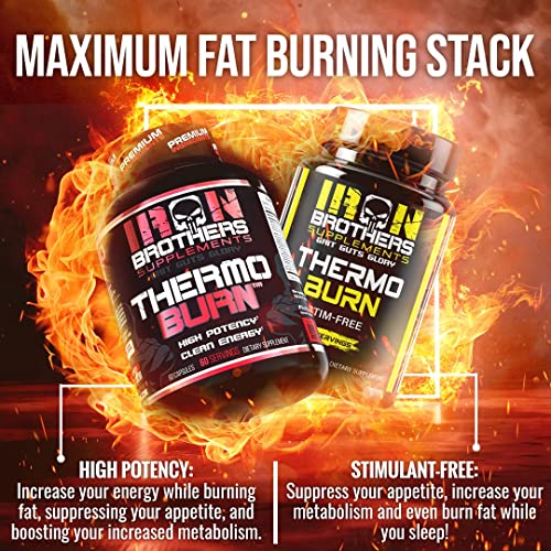 Thermogenic Fat Burners for Men/Women - Strongest Appetite Suppressant for Weight Loss - Metabolism Boosting - Hardcore Carb Blocker and Focus Supplement - Keto Pills - 60 Veggie Capsules