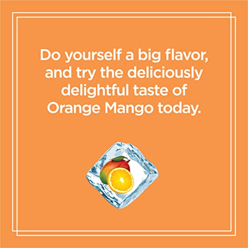 Sparkling Ice, Orange Mango Sparkling Water, Zero Sugar Flavored Water, with Vitamins and Antioxidants, Low Calorie Beverage, 17 fl oz Bottles (Pack of 12)