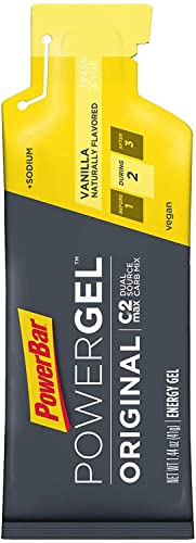 PowerBar PowerGel Original | 41g Pouch x 24 Gels | Endurance Energy C2MAX for Exercise, Vanilla