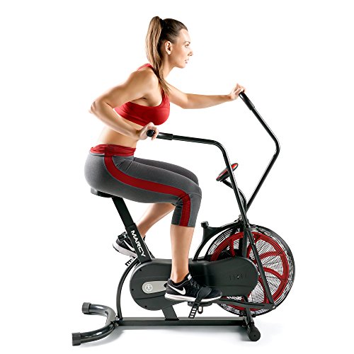 Red and Black Marcy Air Resistance Fan Exercise Bike