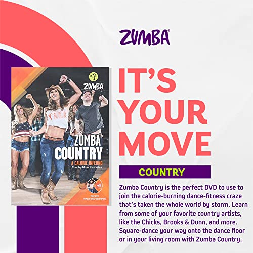 Zumba Country Dance-Fitness DVD, Beginner and Experienced Workout