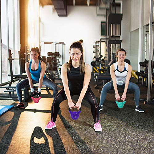 Yes4All Vinyl Coated Kettlebell Set, Ideal for Full Body Workout