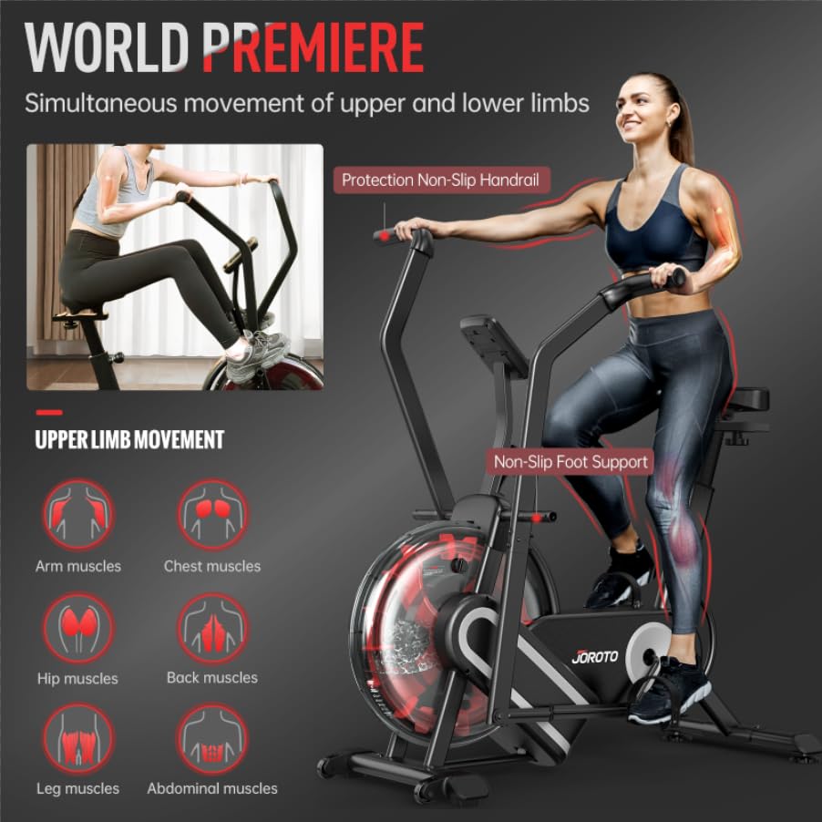 JOROTO Water Exercise Bike - Bluetooth, Heart Rate Tracking