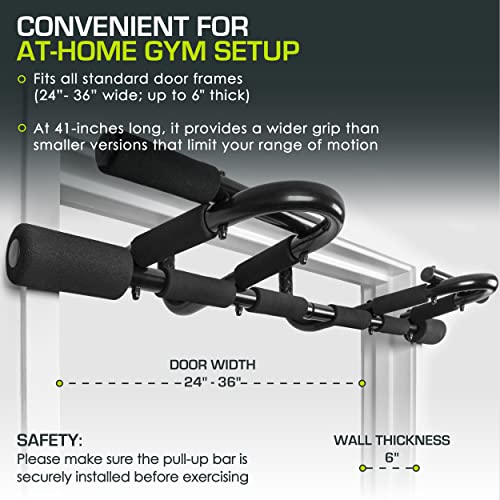 ProsourceFit Multi-Grip Chin-Up/Pull-Up Bar: Heavy Duty Trainer